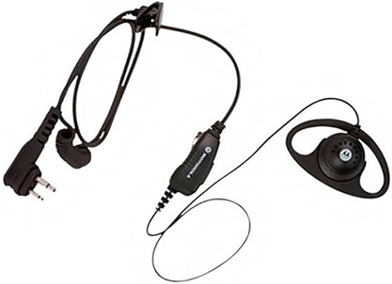 Motorola HKLN4599 Original D-Style Earpiece with In-Line Microphone and PTT, 3.5mm Audio Jack