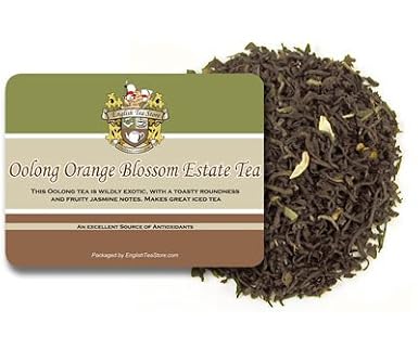 Orange Blossom Oolong Loose Leaf Tea, 16oz, Fruity Jasmine Floral Notes