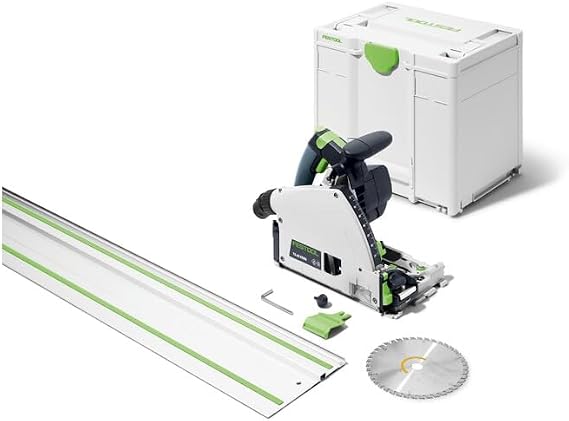 Festool Plunge-Cut Track Saw TS 60 KEB-F-Plus-FS US with 55-Inch (1400mm) Guide Rail 576726+491498
