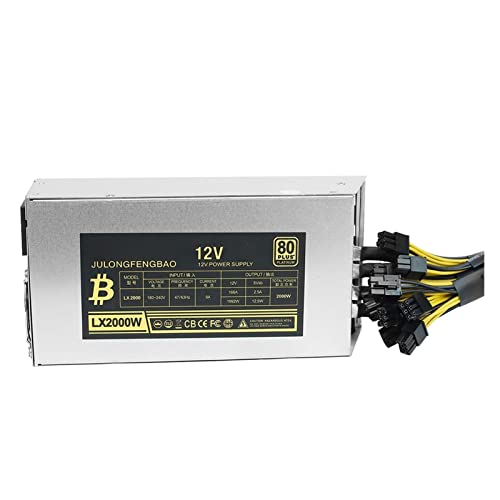 2000W PSU Antminer Bitmain 2000w Power Supply 6PIN Antminer T9 ETH PSU antminer S9 S7 L3 BTC LTC 1800W Miner Power Supply