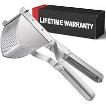 Potato Ricer Good Grip, Potato Masher Stainless Steel Professional Masher Kitchen Tool Fruit Press Baby Food Masher