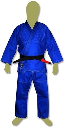 Ring to Cage NO PATCH Brazilian Jiu Jitsu Kimonos - White (A4, Blue)