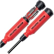 Megapro Tamperproof Security Screwdriver Set | Multi-Bit Screwdriver with 14 Hex Shaft | Hex Pin, Spanner, Torx Pin | Compact Security Bit Set (The Original)