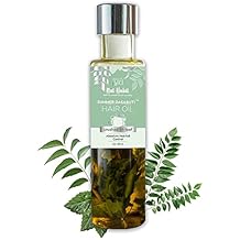 A.K. NAT Habit TriLeaf Hair Fall Control Summer Dasabuti Hair Oil | Hair & Scalp Massage, Hair Growth, Dry Frizzy Hair | Ayurvedic, Herbal, Fresh Made | Castor, Coconut, Amla (100ml)