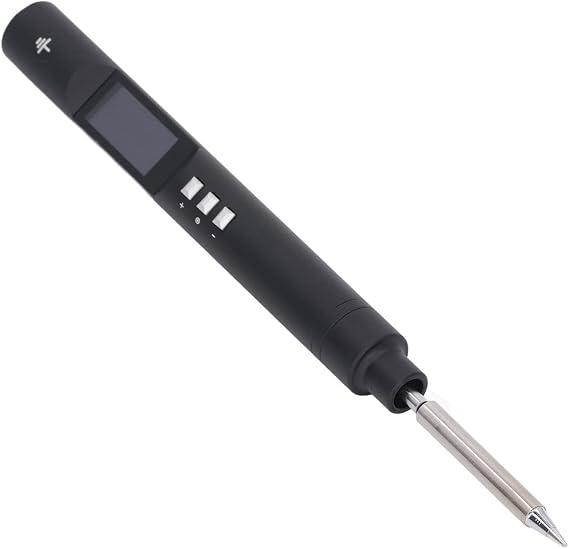 65W PD3.0 Smart Soldering Iron, CNC Metal Housing with 0.96inch OLED Screen Vibration Sensing Auto Sleep, for T12 TS101 PINE64