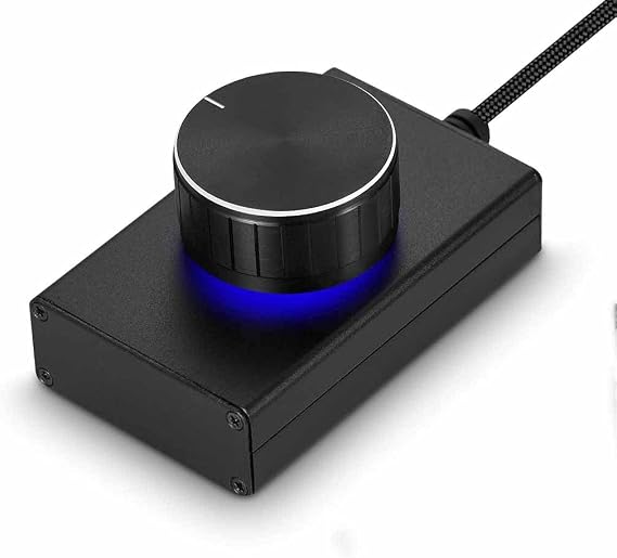 2021 New Mini USB Volume Controller for Computer Speaker One Key Mute Lossless Audio Control Knob (Color : A) (B)
