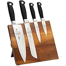 Mercer Culinary M21960BM Genesis 5-Piece Bamboo Magnetic Board and Knife Set