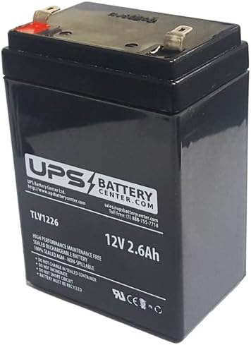 NEATA NT12-2.6 12V 2.6Ah Replacement Battery - L: 2.76 W: 1.85" H: 3.86"
