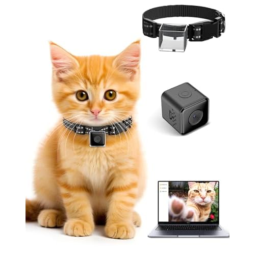 Cat Camera Collar- XS Size Pet Collar Camera-Cat POV Cam,No WiFi No APP Needed, 1080P Video Recording