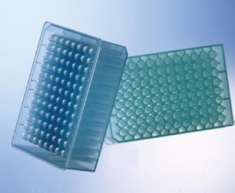 780261 Natural Polypropylene MASTERBLOCK Storage Plate, 96 Deep Well, Sterile, Chimney Style, Round (U) Bottom (Pack of 50)