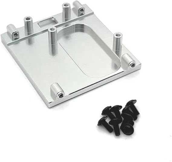 MN168 MN78 MN99S Metal Gearbox Mount Base Motor Holder Compatible with 1 12 Scale RC Car Upgrade Parts Compatible with Various RC Models(Silver)