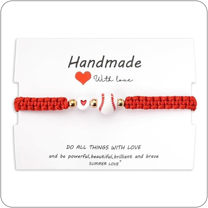 ShiQiao Spl Volleyball Tennis Football Bracelet Gifts for Men Women Boys Girls Basketball Rugby Soccer Baseball Bracelets Christmas Gift