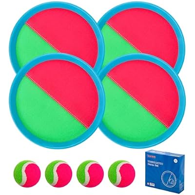 Toss and Catch Ball Outdoor Games Playground Balls Beach Summer Toys for Kids Ages 4-8 Perfect Kids Toys Sets Playground Sets
