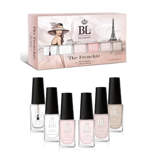 BL The Frenchie Luxury 6 Pack Multi-color French Manicure Professional Nail Polish Set