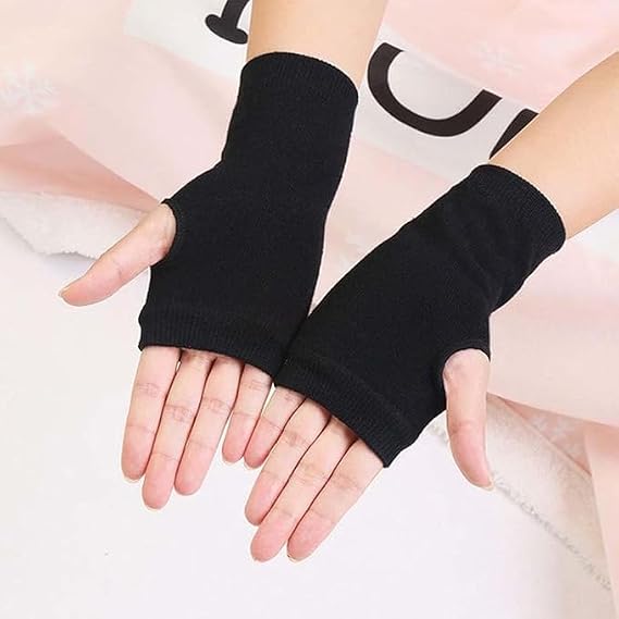 Fingerless Gloves,Boys Girls Knit Touchscreen Gloves Winter Gif