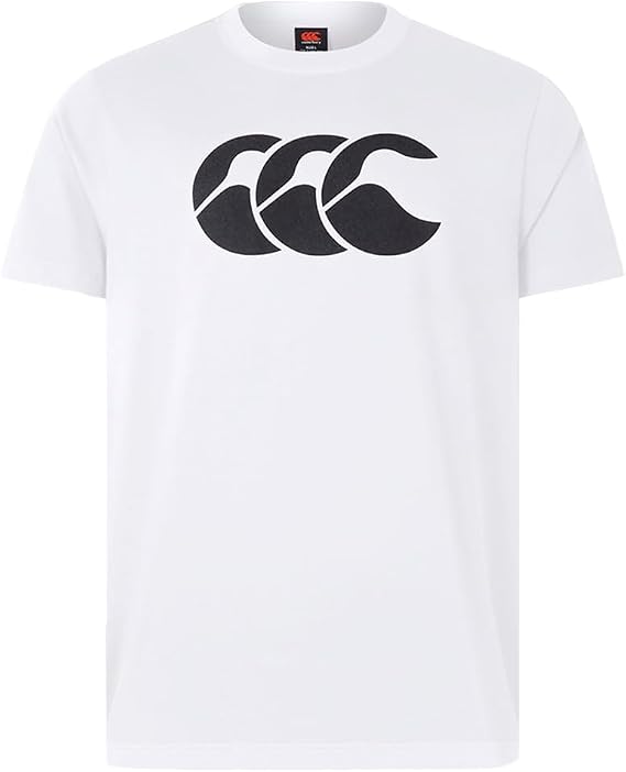 Canterbury Mens Logo T-Shirt (M) (White/Black)