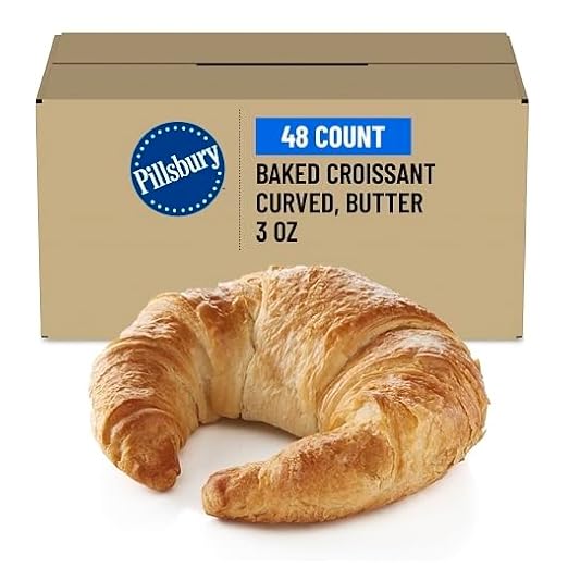 Pillsbury Frozen Baked Croissant Bulk Curved Butter 48/3 OZ