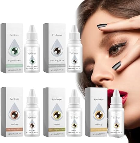 Eye Color Changing Drops, Color Changing Eye Drops, Change Eye Color Drops, Moisturizing Eye Drops, Fancy Drops Change Your Eye Color, Change Your Eyes Color in 2 Hours (Green)