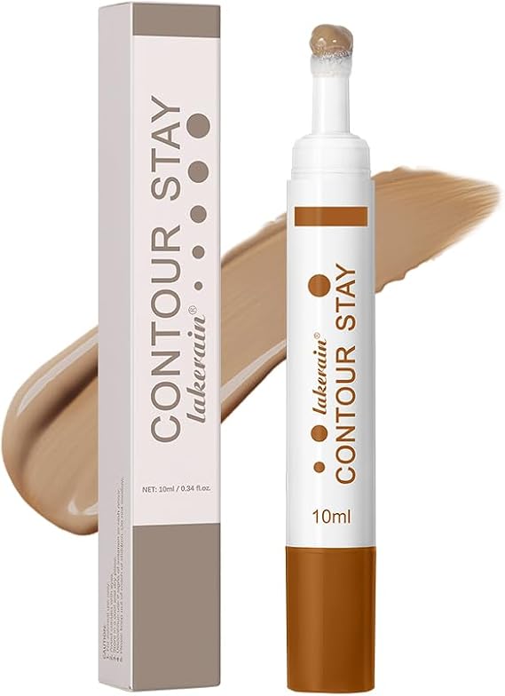Contour Stay Stick – Long-Lasting Waterproof Liquid Cream Bronzer | Blendable Buildable Makeup for Sculpted Cheekbones & Defined Features, 10ml (#2 Pale Neutral)