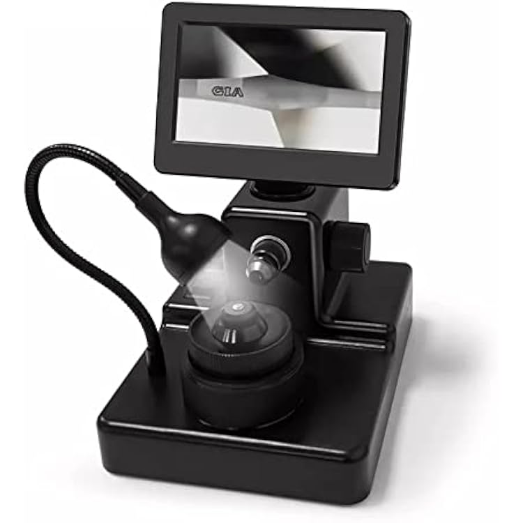 4.3 LCD Screen Digital Microscope for Diamond Waist Code Magnifying, 1000x Glass High Definition Special Instrument for Testing, Windows System Compatible