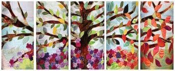 Art Needlepoint Seasons by Jeanette Kuvin-Oren Needlepoint Canvas