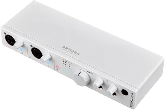 Arturia MiniFuse 4 Interface Audio | 48V Phantom, 2 Line Ins, 4 Trs Çıkışı, 2 Kulaklık Çıkışı, 24-Bit/192khz ile 2 Xlr ve Trs Combo Ins, Yazılım Dahil