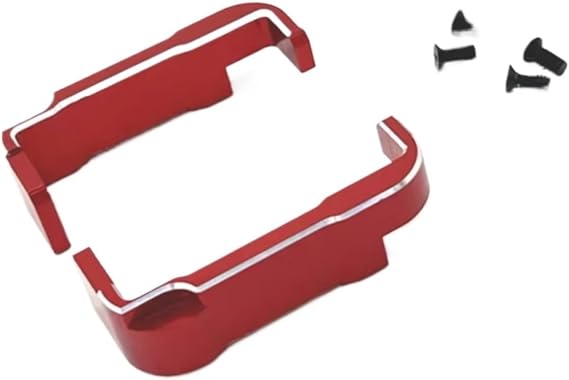 RC Upgrade Accessories for Wltoys 144001 144010 144016 124007 124008 124016 124017 124018 124019 Metal Battery Mount Holder Bracket RC Car Upgrade Parts(Red)