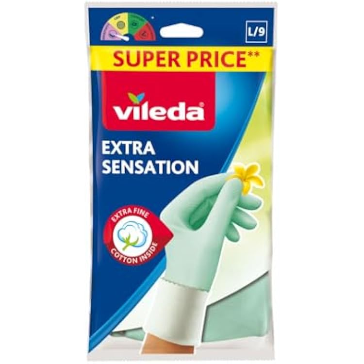 Vileda Extra Sensation Multi-Purpose Gloves, Size M