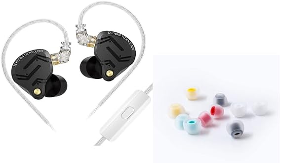 kz zs12 pro x in Ear Monitor Headphones+kbear 07 Ear Tips