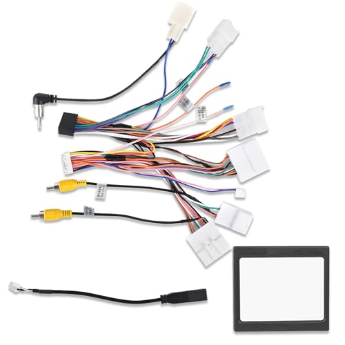 NHOPEEW Radio Wiring Harness Adapter Connector Compatible with Toyota RAV4 Camry Fortuner Hilux Corolla Venza - Radio Harness Car with Canbus  Original USB Cable