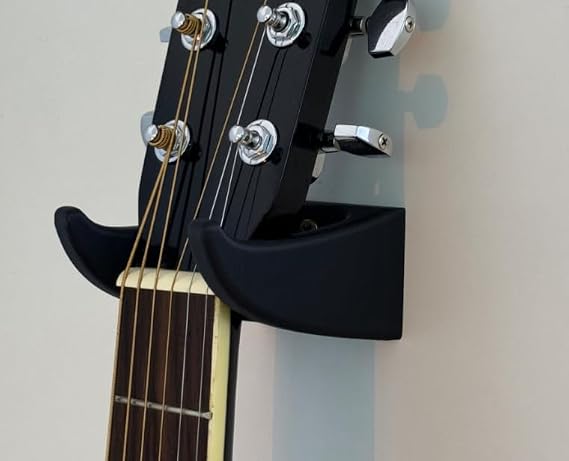 Gitar Duvar Askısı - Akustik, Elektro ve Klasik Gitar Uyumlu Duvar Standı - Yumuşak Sünger Korumalı Enstrüman Askı Aparatı Guitar Wall Mount