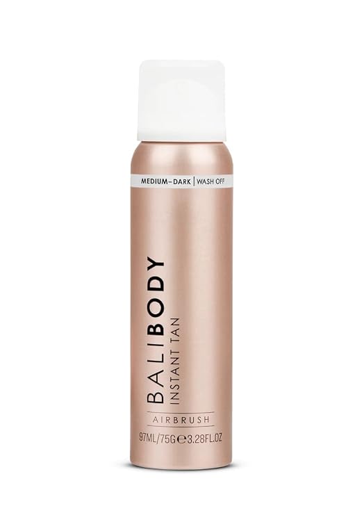 Bali Body Instant Tan Medium-Dark - Instant Tan & Sunless Tanning Solution - Self Tanner for Dark & Airbrushed Glow, Vitamin E, Vegan & Cruelty-Free, Glow Body Self Tanners (97 ml/3.28 fl oz)