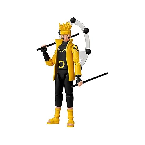 Anime Heroes Naruto Action Figure Naruto Sage of Six Paths | 17cm Naruto Figure with Extra Hands and Accessories | Naruto Shippuden Anime Figure | Bandai Action Figures for Boys and Girls