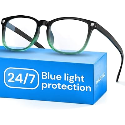 Gaoye Blue Light Glasses for Computer & Gaming - Anti UV Ray Lenses, Scratch-Resistant & Comfort Fit