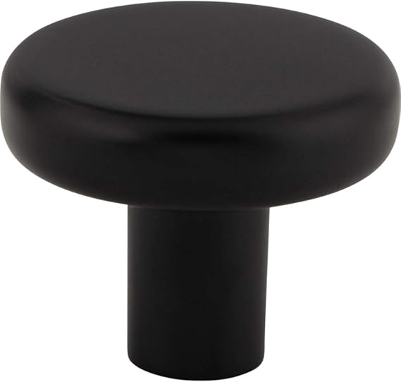 Elements 1-1/4" Diameter Matte Black Gibson Cabinet Knob