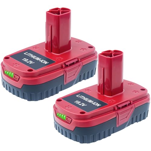 DTK Replacement for Craftsman 19.2V Battery Lithium ion C3 11375 11376 130279005 1323903 130211004 130279003 130279017 315.115410 315.11485 315.PP2011 315.PP2020 Tools 3500mah 2 Packs