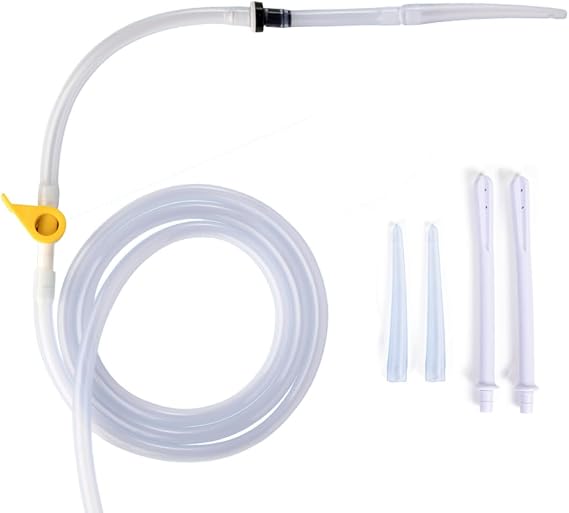 Enema Hose & Nozzles, Replacement for PE Premium Enema Bag & Bucket Kits