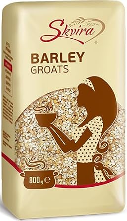 3.5 LB Skvira Peeled Barley Grits GMO Free 800 gr / 28.22 Oz (2 Pack)
