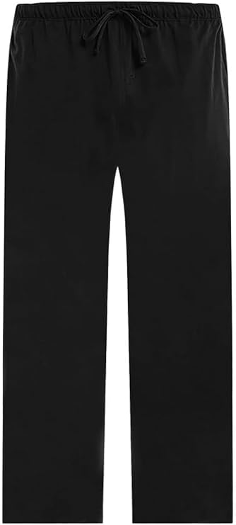 U2SKIIN Men 100% Cotton Pajama Pants Lightweight Soft Bottoms | Lounge Pant with Pockets and Button Fly, Breathable Sleep Pants, Year-Round Comfort, Classic Fit