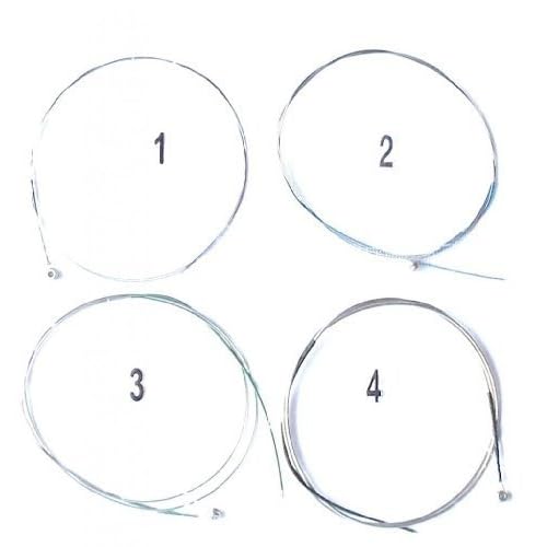 Generic 2 sets Violin Strings Full Set Rope Steel Core Nickel Wound Ball End 44