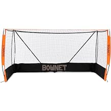 Bownet Youth Field Hockey Goal, Portable Indoor Outdoor Hockey Net with Carrying Bag, 4' x 8', Foldable Steel Frame with Bow Poles, Quick 60 Second Setup for Training and Practice