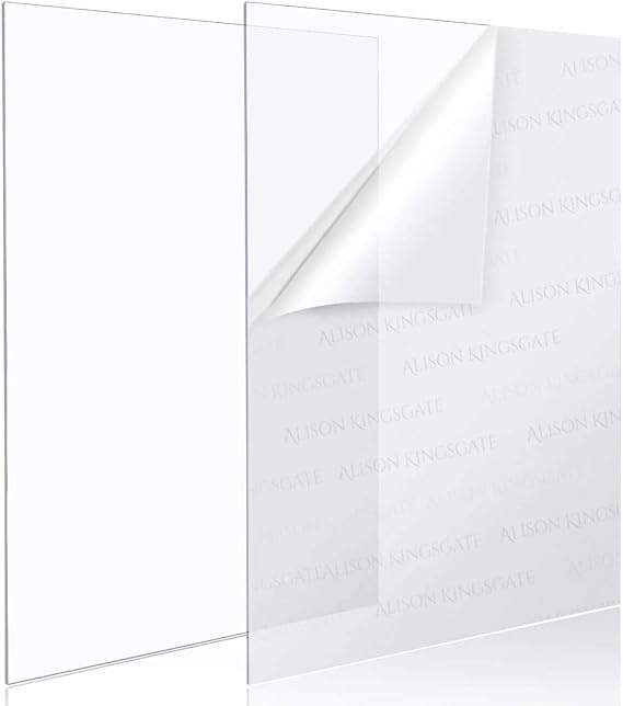 Alison Kingsgate 30X24 1mm Clear Perspex, Acrylic Sheet Cut to Size