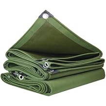 Tarp Canvas Heavy Duty 4x5ft, Waterproof Tarp Thicken Tarp Sheet Cover with Reinforced Grommets, Furniture Caravan Cover Sheet, for Multipurpose Outdoor Use