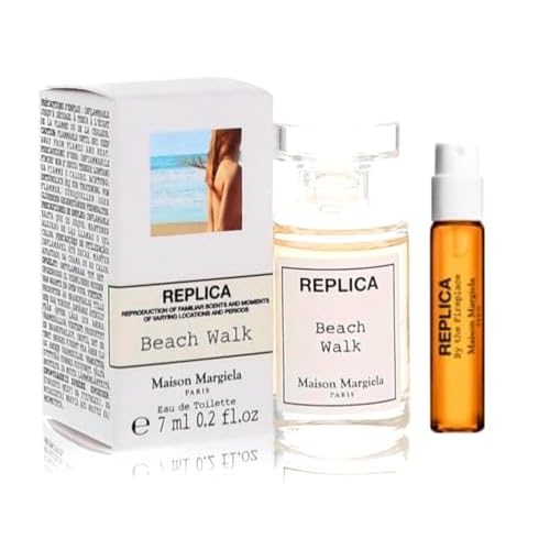 Maison Margiela Replica Beach Walk and by the Fireplace Sample Vial EDT Women Perfume Travel Size Splash Top