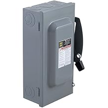 Square D by Schneider Electric Square D - DU323 General Duty Safety Switch, Steel, Small, Non-Fusible, 100-Amp, 240V, 3-Pole, Indoor