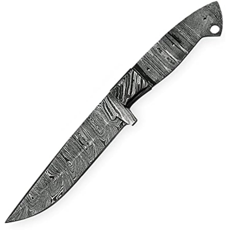 Poshland BB-7002 Damascus Steel Blank Blade as Knife Making Supplies Handmade BB-7002