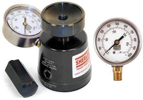 Sherline Hydraulic Tongue Weight Scale Combo 2 Gauges 2000 Lb. Installed (5780) 0-1000 Lb. Spare