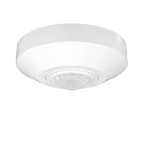 RAYZEEK Ceiling Sensor Light Switch,360 Degree Occupancy Sensor,10A 120V Hardwired Motion Sensor,High Sensitive Motion Sensor Detector Light Switch, Neutral Wire Required, Commercial/Industrial