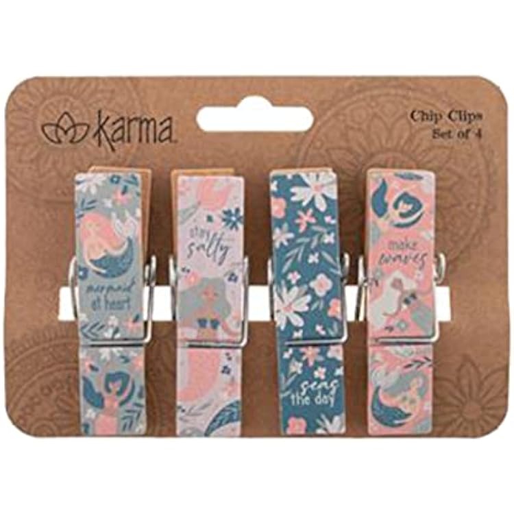 Karma Gifts Chip Clips, Mermaid