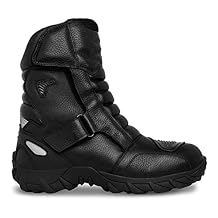 WORKLAND 76222 Motorcycle Boots for Men - Work Boots For Men - Combat Tactical Mens Boots - Biker Boots for Touring, Sport - Full Leather Protections Slip Resistant - Botas para Motocicleta Hombre